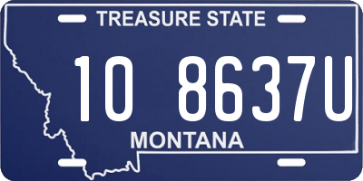 MT license plate 108637U