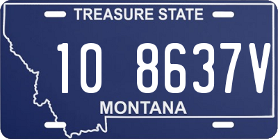 MT license plate 108637V