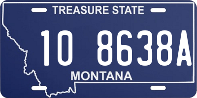 MT license plate 108638A