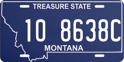 MT license plate 108638C