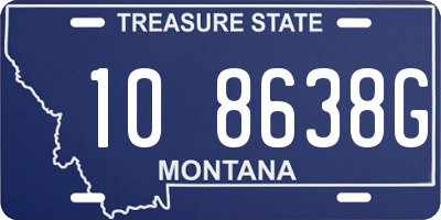 MT license plate 108638G