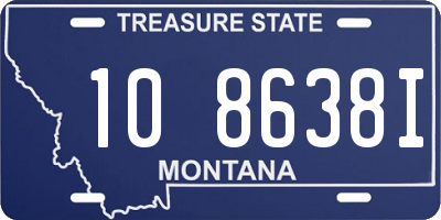 MT license plate 108638I