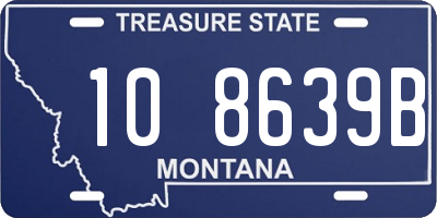 MT license plate 108639B