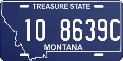 MT license plate 108639C