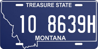 MT license plate 108639H