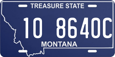 MT license plate 108640C