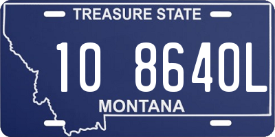 MT license plate 108640L