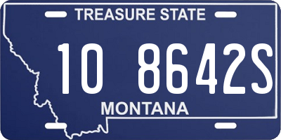 MT license plate 108642S