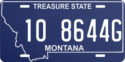 MT license plate 108644G