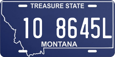 MT license plate 108645L