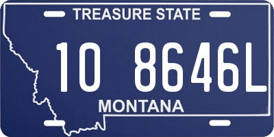 MT license plate 108646L