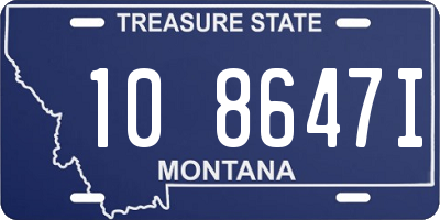 MT license plate 108647I