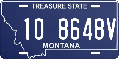 MT license plate 108648V