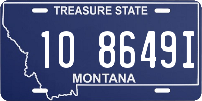 MT license plate 108649I