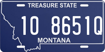 MT license plate 108651Q