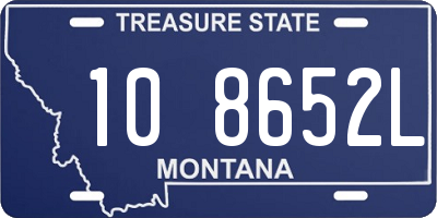 MT license plate 108652L