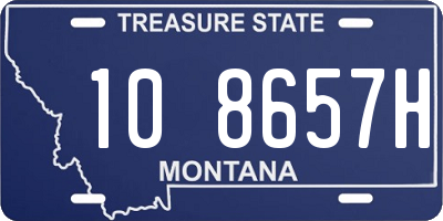 MT license plate 108657H