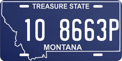 MT license plate 108663P