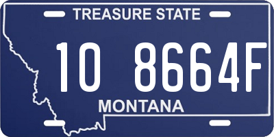 MT license plate 108664F