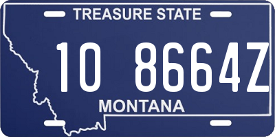 MT license plate 108664Z