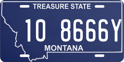 MT license plate 108666Y