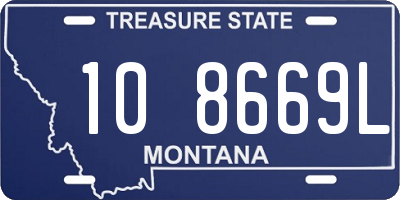 MT license plate 108669L