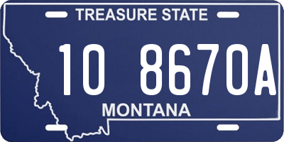 MT license plate 108670A