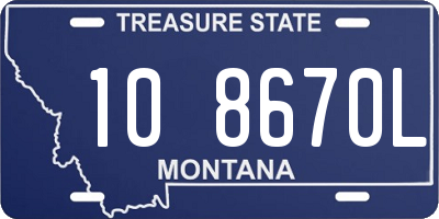 MT license plate 108670L