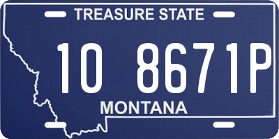 MT license plate 108671P