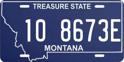 MT license plate 108673E