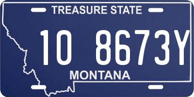 MT license plate 108673Y