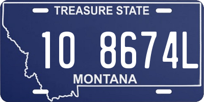 MT license plate 108674L