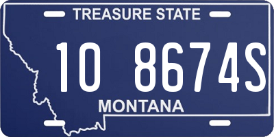 MT license plate 108674S