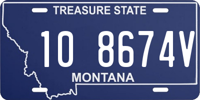 MT license plate 108674V