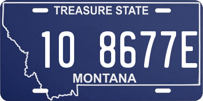 MT license plate 108677E