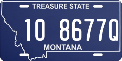 MT license plate 108677Q