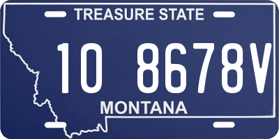 MT license plate 108678V