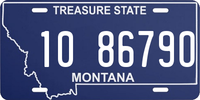 MT license plate 108679O