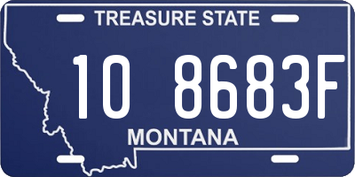 MT license plate 108683F