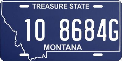 MT license plate 108684G