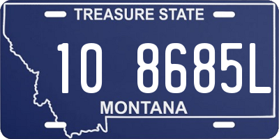 MT license plate 108685L