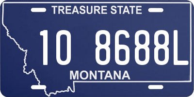 MT license plate 108688L