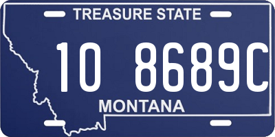 MT license plate 108689C