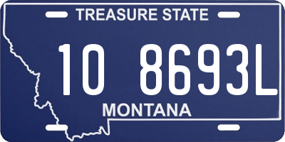 MT license plate 108693L