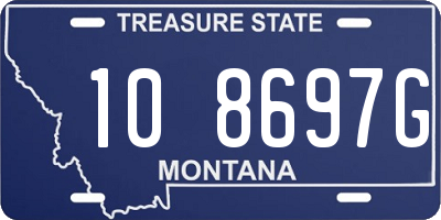 MT license plate 108697G