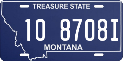 MT license plate 108708I