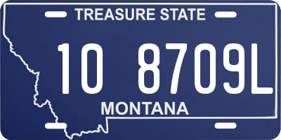 MT license plate 108709L