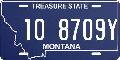 MT license plate 108709Y