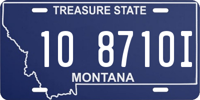 MT license plate 108710I