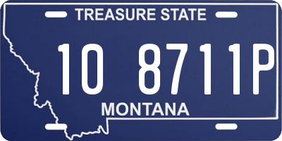 MT license plate 108711P